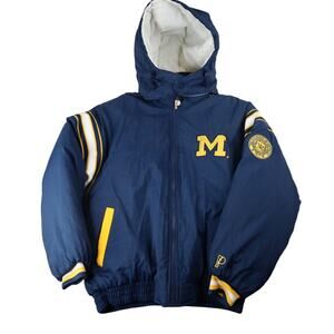 Vintage Pro Player University of Michigan Reversible Puffer Jacket